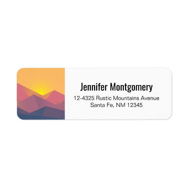 Rustic Mountains Geometric Minimalist (Front)