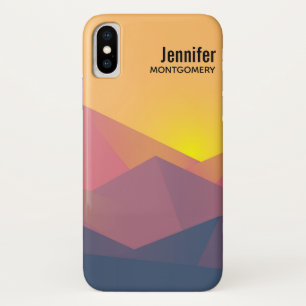 Rustic Mountains Geometric Minimalist Case-Mate iPhone Case