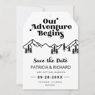 Rustic Mountains Outdoor Wedding Save The Date