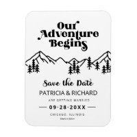 Rustic Mountains Outdoor Wedding Save The Date