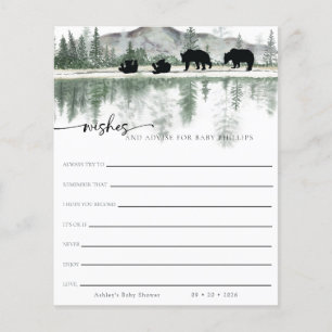 Rustic Mountains Wishes for Baby