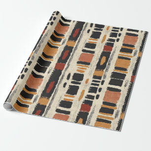 Rustic Mudcloth Geometric Pattern (1) Wrapping Paper