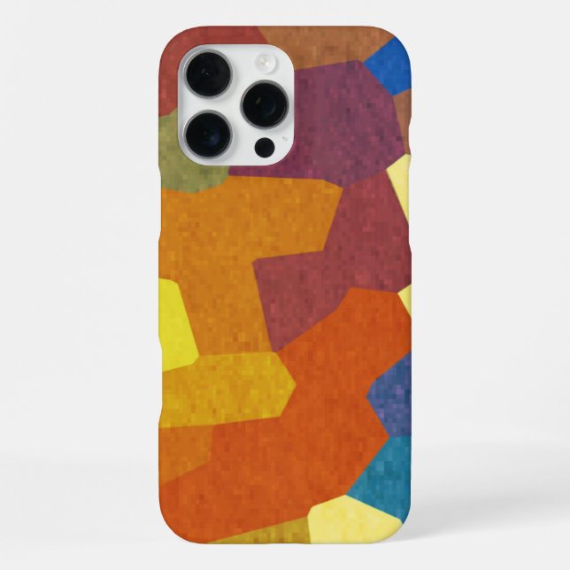 Rustic Multicolored Abstract Pattern iPhone Case (Back)
