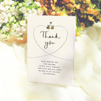 Rustic Mummy to Bee Baby Shower Thank You