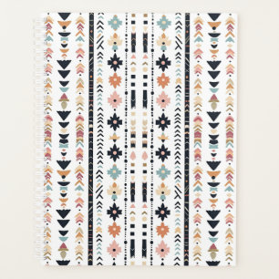 Rustic Native Ethnic Mudcloth Aesthetic Vertical Planner