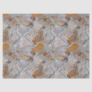 Rustic Natural Stone Mosaic Tiles Pattern Tissue Paper