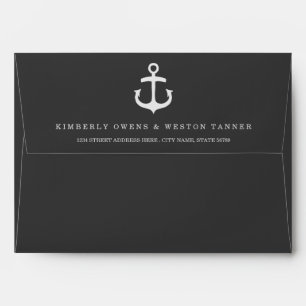 Rustic Nautical Wedding Pre-Addressed Envelope