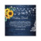 Rustic Navy Blue Sunflowers Wedding Details