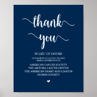 Rustic, Navy Blue, Wedding Donation, Contribution