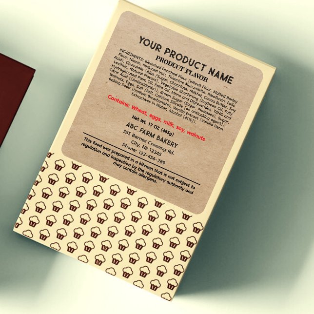 Rustic NEBRASKA Cottage Food Law Label  (Creator Uploaded)