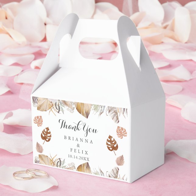 Rustic Neutral Boho Wedding Favour Box (Wedding)