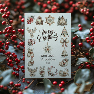 Rustic Neutral Christmas Holiday Card