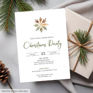 Rustic Neutral Earthy Minimalist Cosy Watercolor  Invitation