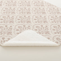 Rustic New Farmhouse Terracotta Floral Scallop