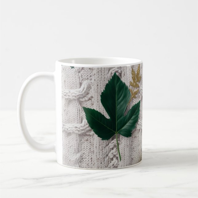 Rustic Nordic Knit Pattern Product: Classic Fair Coffee Mug (Left)