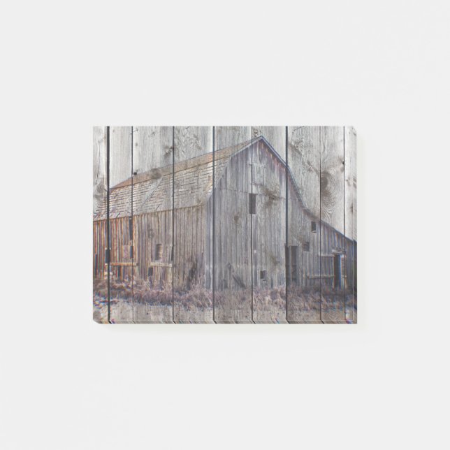 Rustic Old Barn Post-it Notes (Front)