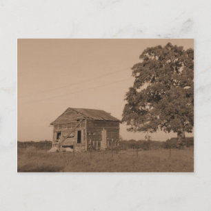 Rustic old barn postcard