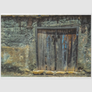 Rustic Old Door 20x30 Decoupage Tissue Paper