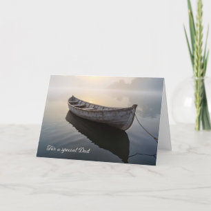 Rustic Old Rowboat Father's Day Thank You Card