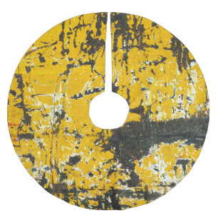 Rustic Old Steel, Textured Background. Brushed Polyester Tree Skirt
