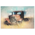 Rustic Old Vintage Truck Decoupage