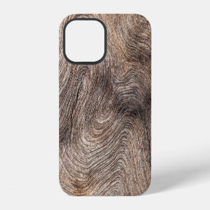 Rustic old wood, textured background iPhone 12 case