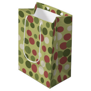 Rustic Olive Dots Gift Bag