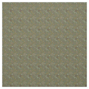 Rustic Olive Folk Floral Autumn Countryside Fabric