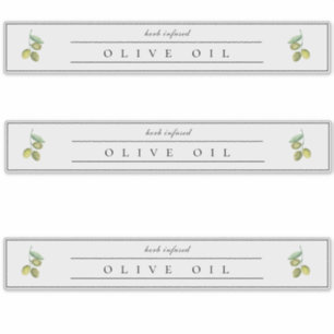 Rustic Olive Oil Label 