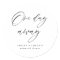 Rustic One Day Away Rehearsal Dinner Favour
