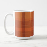Rustic Orange Autumn Fall Plaid Tartan