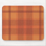 Rustic Orange Autumn  Fall Plaid Tartan Wrapping P Mouse Pad<br><div class="desc">Rustic Orange Autumn  Fall Plaid Tartan</div>