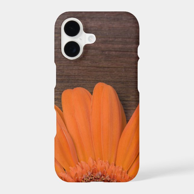 Rustic Orange Daisy and Barn Wood (Back)