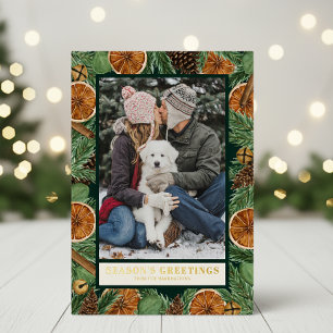 Rustic Orange Pine Customisable Photo