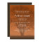 Rustic Orange Tree of Life Bar Mitzvah Invitations