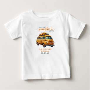 Rustic Orange Truck Little Pumpkin Baby Shower T-Shirt