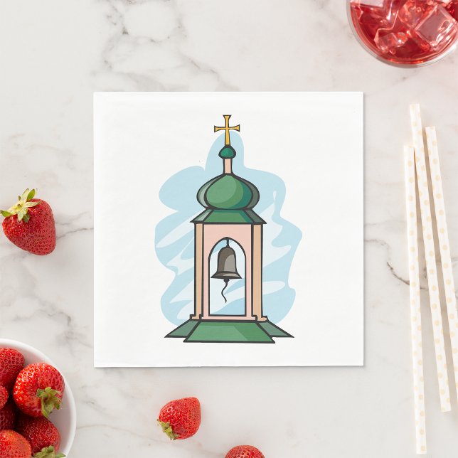 Rustic Orthodox Church Belfry Napkin (Creator Uploaded)