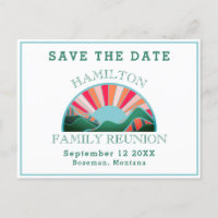 Rustic Outdoor Family Reunion Save The Date