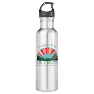 Rustic Outdoor Mountain Family Reunion  710 Ml Water Bottle