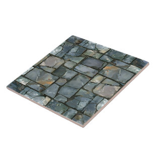 Rustic Outdoor Patio With Flagstone Tiles