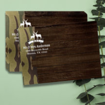 Rustic Outdoors Western Country Deer Wedding