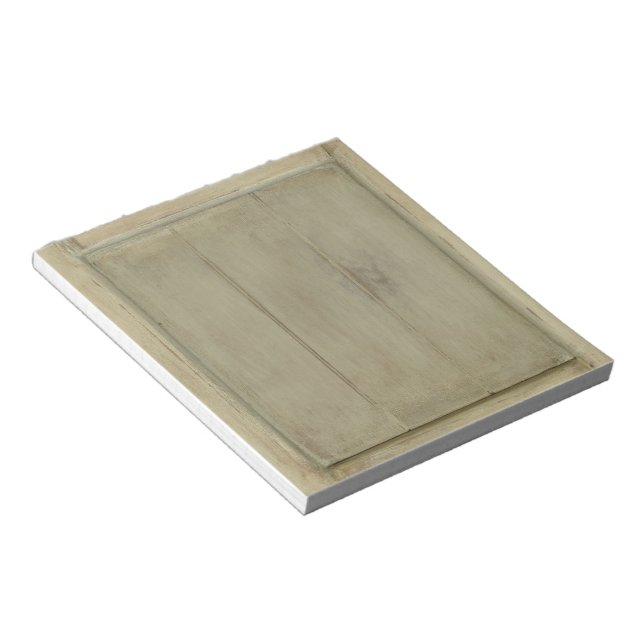 Rustic Painted Wood Notepad (Angled)