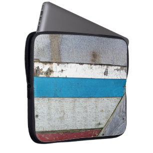 Rustic Painted Wood Pattern  Laptop Sleeve