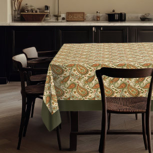 Rustic Paisley Tablecloth – Cosy Boho Table Style
