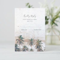 Rustic Palm Tree Beach Destination Wedding