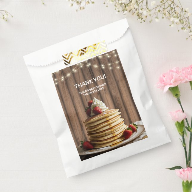 Rustic Pancakes Baby & Brunch Baby Shower Favour Bags (Sealed)