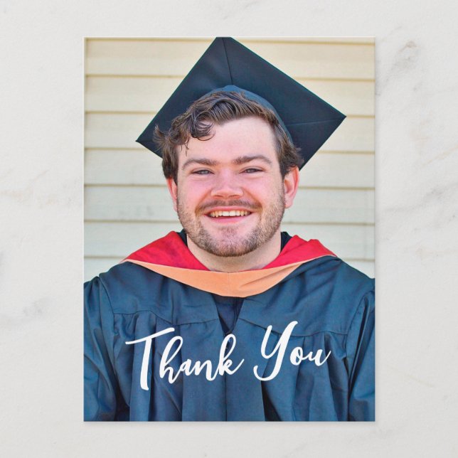 Rustic Panel Design Thank You Postcard (Front)