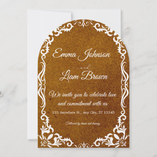 Rustic Papel Picado Mexican Wedding Invitation