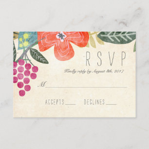 Rustic Paradise RSVP Response Card