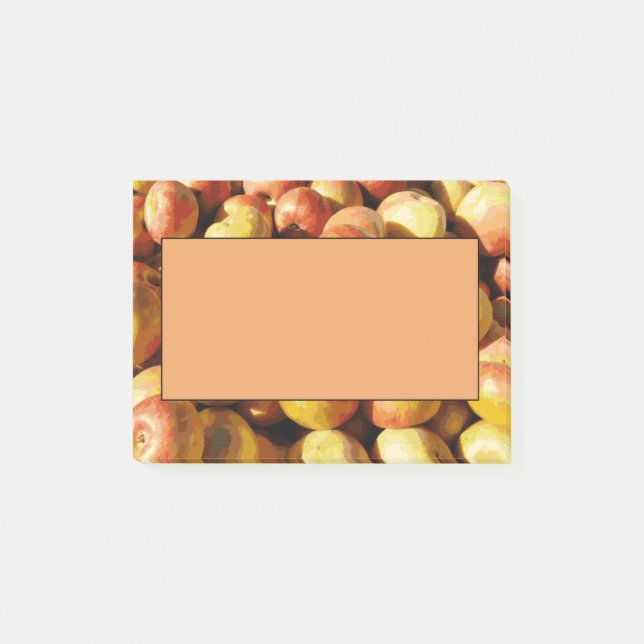 Rustic Pastel Colourful Fall Apple Orchard Harvest Post-it Notes (Front)